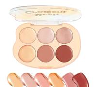 Paletta Illuminante - Palette Contouring e Blush 6 Colori con Effetto Highlighter - Kit Cosmetici in Crema Impermeabile Facile Da Sfumare per Effetto Luminoso e Pelli Mature