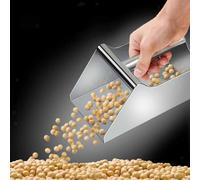 Paletta in acciaio inox con manico, paletta manuale, per farina