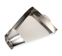 Paletta in Acciaio Inox per Patatine e Ghiaccio, Argento | Forma a Imbuto, Lama Assottigliata, Presa Comoda, per Farine e Buffet in Bar e Cucine