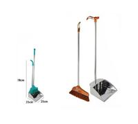 PALETTA IN ALLUMINIO ACCIAIO 78 X 23 X 25 CM + SCOPA PULIZIA CASA UFFICIO 69549