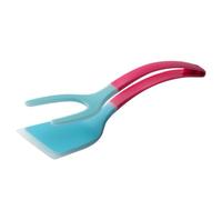 Paletta in Silicone per Rivoltare Alimenti - 2 in 1 Pinza per Uova per Rivoltare - Utensile Cucina Manico Ergonomico per Pancake Toast Uova Colazione