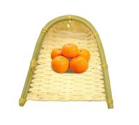 Paletta Intrecciata | Cestino per Frutta Intrecciato con Mini Paletta | Decorativi Rustici Naturali per Cucina Camera da Letto Soggiorno e Ristorante