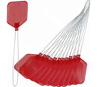 Paletta Mosche 12 Pezzi. Scacciamosche. Abbattimosca. Schiacciamosche. Manico in