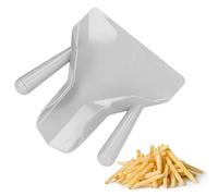 Paletta multiuso per popcorn per patatine fritte, 2 pezzi (Doppia maniglia) | Strumento di riempimento rapido per sacchetti e scatole, misurino multiuso per alimenti, doppia impugnatura destra opzionale