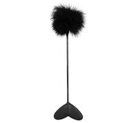 Carrello e Frusta con Piume (nero)