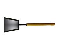 PALETTA PALA PICCOLA PER BRACE CAMINO STUFA A LEGNA MANICO LEGNO CM 13X18 H. 60