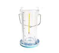 Paletta per campionamento dell'acqua contrappeso, sistema di campionamento dell'acqua plastica ispessita con corda di nylon Tubo di ritenzione idrica da 0,5 l a 5 l per il monitoraggio ambientale (4L)