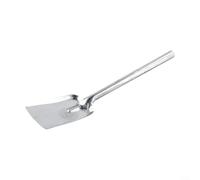 Paletta per carbone con manico lungo, pala per cenere per interni, strumento di pulizia in metallo per barbecue, manutenzione del fuoco, raccolta del terreno da giardino, con manico esteso, lunghezza