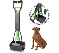 Paletta per escrementi di cane di tutte le dimensioni e forme, pieghevole e portatile, con manico lungo, molto resistente e durevole.