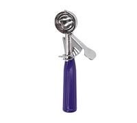 Paletta per gelato in acciaio inossidabile, scavino melone, paletta professionale a molla con manico ergonomico, utensile da cucinas a doppio uso per la casa, il catering (Viola S)