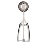 Paletta per gelato in acciaio inox, strumento da multiuso professionale per gelato, frutta, melone, biscotti, paletta 304, lucidato a specchio, sicuro, durevole, manico ergonomico (55 mm)
