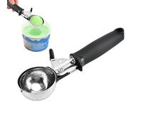 Paletta per gelato, paletta ergonomica antiscivolo in acciaio inox, portatile e compatta, cucchiaio dosatore per meloni, per casa, picnic