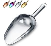 Paletta Per Gelato,Paletta Per Biscotti In Acciaio Inossidabile Premium,Paletta Per Farina Robusta,Paletta Per Caramelle,Lavabile In Lavastoviglie (Argento/8oz/9 Pollici)