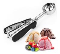 Paletta per gelato,Porzionatore gelato,5cm,Materiale in acciaio inossidabile di alta qualità 304, perfetto per gelato, palline di melone, polpette, torte, biscotti, impasto per biscotti e riso