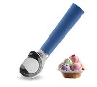Paletta per gelato riscaldata, ricaricabile, con display a LED, riscalda fino a 70 °C, per gelato duro, facile per anziani e bambini, impermeabile IP67 (blu)