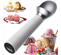 Paletta per gelato riscaldata, ricaricabile, portatile, con display a LED, riscalda fino a 70 °C, strumento elettrico impermeabile per gelato duro