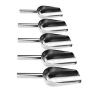 Paletta per Ghiaccio, 5 pcs Paletta per Ghiaccio Inox Food Scoop in acciaio inox, pala per caffè, farina, raschietto per buffet, per buffet, feste, caramelle, matrimoni e molto altro ancora