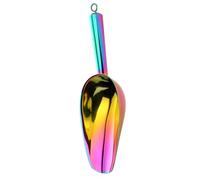 Paletta per ghiaccio in acciaio inox, manico ergonomico, paletta per cereali, pala per noci con gancio per appenderlo, resistente alla corrosione, paletta in acciaio inossidabile