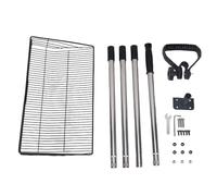 Paletta per Letame di Pollo Grande, Pala per Lettiere con Manico Regolabile Telescopico in Acciaio Inossidabile - Design Antiscivolo, Struttura Robusta, Ideale per Pulizia Pollai