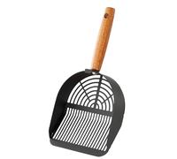 Paletta per Lettiera | Paletta in Acciaio Inossidabile per Escrementi di Gatto - Setaccio Robusto con Manico Lungo Ergonomico per Pulizia Domestica, Interni e Viaggi