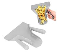 Paletta per patatine fritte (Doppia maniglia) | Paletta per popcorn, strumento di riempimento rapido, riempimento sacchetto patatine per popcorn, cucinare da bar commerciale