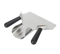 Paletta per patatine, paletta per patatine per popcorn in acciaio inossidabile con manico ergonomico Paletta multiuso per uso commerciale in ristorante (Doppia maniglia)
