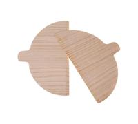 Paletta per pizza in legno - Spatola per pizza Set di 2 pallet per pizza | Tavola per pizza semicircolare a lunga durata, pala per pizza in legno, pala per forni per pizza (11,02 x