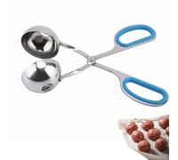 Paletta per polpette grande, pinza per polpette, macchina per pop per dolci, melone, paletta per biscotti in acciaio inossidabile(Blu)
