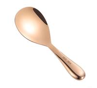 Paletta per riso in acciaio inox dal design ergonomico con proprietà non e resistenti al calore, adatta per servire riso, zuppe e verdure (C)