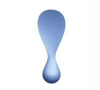 Paletta per riso in silicone per alzarsi in piedi, cucchiaio da portata antiaderente per cuociriso, utensile da cucina resistente al calore, 17,6 cm (blu)