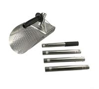Paletta per sabbia in acciaio inossidabile per rilevare metalli da spiaggia a 3/4 sezioni, manico lungo staccabile, 102-115 cm, accessori professionali per metal detector per caccia al tesoro in