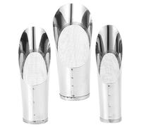 Paletta per terreno per piante da interno, confezione da 3 paletta per terreno, piccola pala da giardino in acciaio inossidabile con setaccio per invasatura e trapianto, set di strumenti per palett