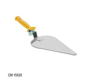 PALETTA PER TRANCI DI PIZZA TRIANGOLARE CM 15X25 IN ACCIAIO INOX