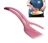 Paletta per Uova,Pinza Tostapane 2 in 1 - Utensile da Cucina con Manico Ergonomico per Bistecca, Barbecue, Pancake, Pesce, Toast, Colazione e Omelette