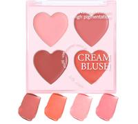 Palette Blush per Guance, Palette Blush Per Contorno E Illuminante, Trucco Viso Resistente Allo Sbavature Per Eventi, Viaggi, Matrimoni E Giornata