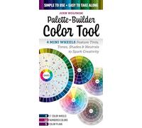 Palette-Builder Color Tool: 4 Mini Wheels Feature Tints, Tones, Shades & Neutrals to Spark Creativity; Simple to Use, Easy to Take Along