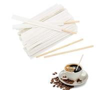 Palette caffè Monouso imbustate singolarmente,200Pcs Bastoncini Caffe Bastoncini e Agitatori di caffè in Legno 14 cm per caffè/tè/bevande calde,cioccolata calda