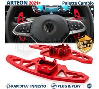 PALETTE Cambio al Volante per VW Arteon Restyling Leve Ricambio Alluminio Rosso