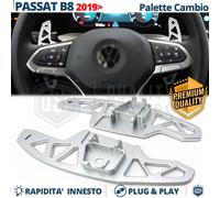 PALETTE Cambio al Volante per VW Passat B8 Restyling Ricambio Alluminio Silver