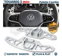 PALETTE Cambio al Volante per VW Touareg 3 Restyling Ricambio Alluminio Silver