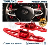 PALETTE Cambio al Volante per VW Touran 2 Restyling Ricambio in Alluminio Rosso