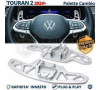 PALETTE Cambio al Volante per VW Touran 2 Restyling Ricambio in Alluminio Silver