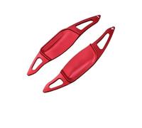 palette cambio Compatibile con Jeep per Avenger 2023 2024 2025 Adesivi per cambio estensione leva cambio volante auto(Red)