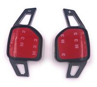 Palette Cambio Leva Paddle Alluminio Nero, per Audi 2012 + A3-A6 S, Rs, Q Tipo A