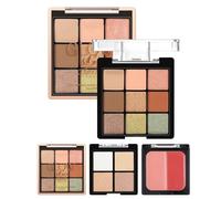 Palette cosmetica - Set multifunzionale per il trucco del viso | Cosmetici di bellezza che combinano ombretti e punti salienti del blush. La consistenza calma migliora la pelle adulta, perfetta per un