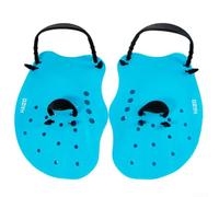 Palette da nuoto in silicone per bambini, movimento fluido del colpo, vestibilità regolabile (blu)