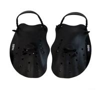 Palette da nuoto in silicone per bambini, movimento fluido del colpo, vestibilità regolabile (nero)