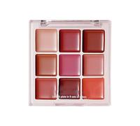 Palette De Rouge À Lèvres - 9 Couleurs Mat Longue Durée, Idratante anti-macchia Non Collant Résistant À L'Eau, Palette Professionnelle Pour Jeunes Filles, Fêtes, Studio Et Usage Quotidien