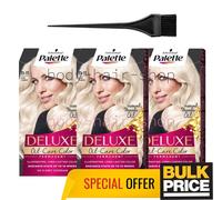 Palette Deluxe 11-11 Ultra Titanium Blonde Hair Color Cream Salon-Style...