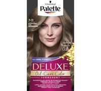 Palette Deluxe Hair Dye, Cool Medium Blonde 7-11, confezione da 3, 135 ml